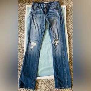 Guess tailored mini boot cut jeans